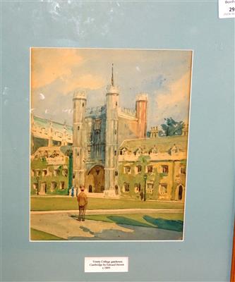 cc03012 Trinity College Gate House.jpg; cc03012; Trinity College Gate House; Water colour painting